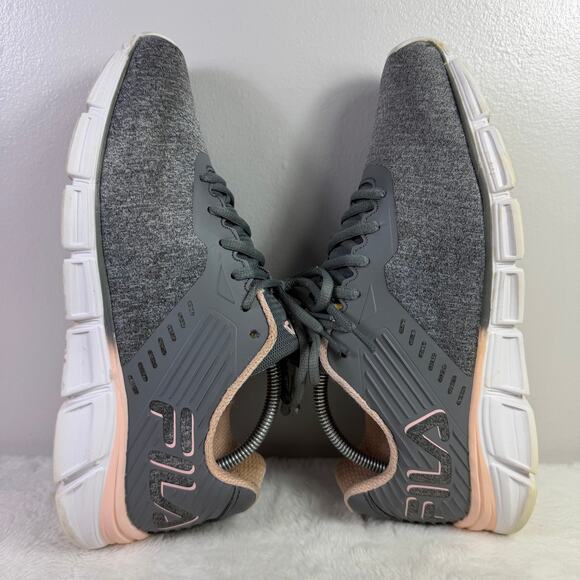 FILA Memory Primeforcer Gray/Pink Sneakers Women’s Size 11 - Picture 6 of 10